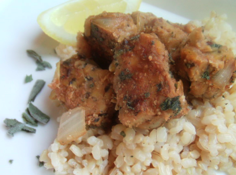 Post image for Garlic Sage Tempeh