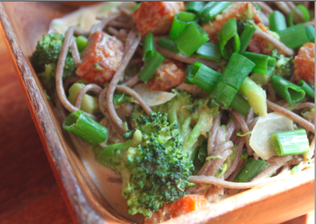 Post image for Soba Noodles, Veggies & Spicy Peanut Sauce