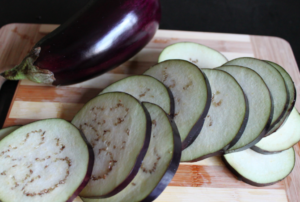 Sliced Eggplant