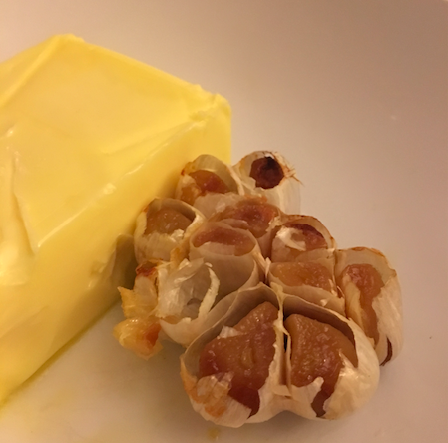 garlic cloves and butter
